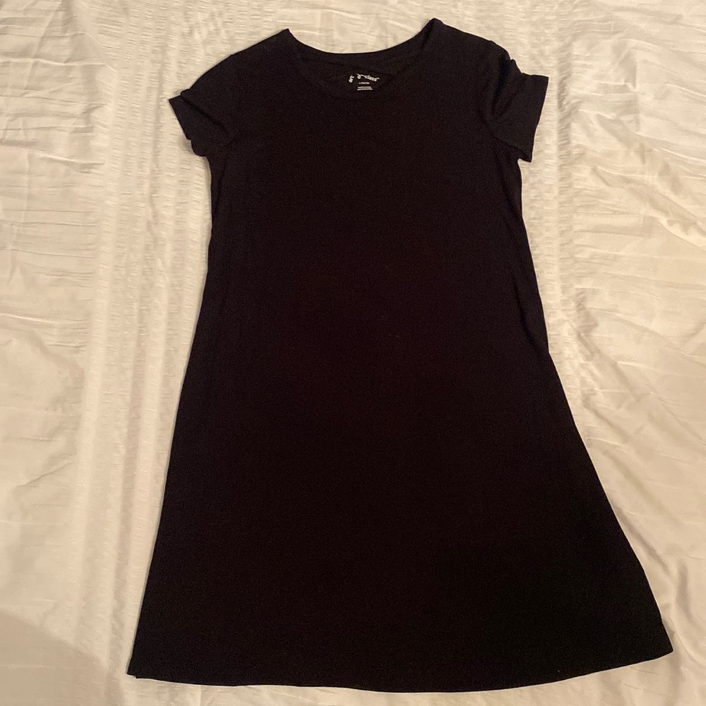 Art Class Casual Black Dress